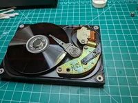 Original hard drive opened