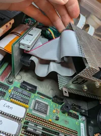 Ribbon cables inside chassis