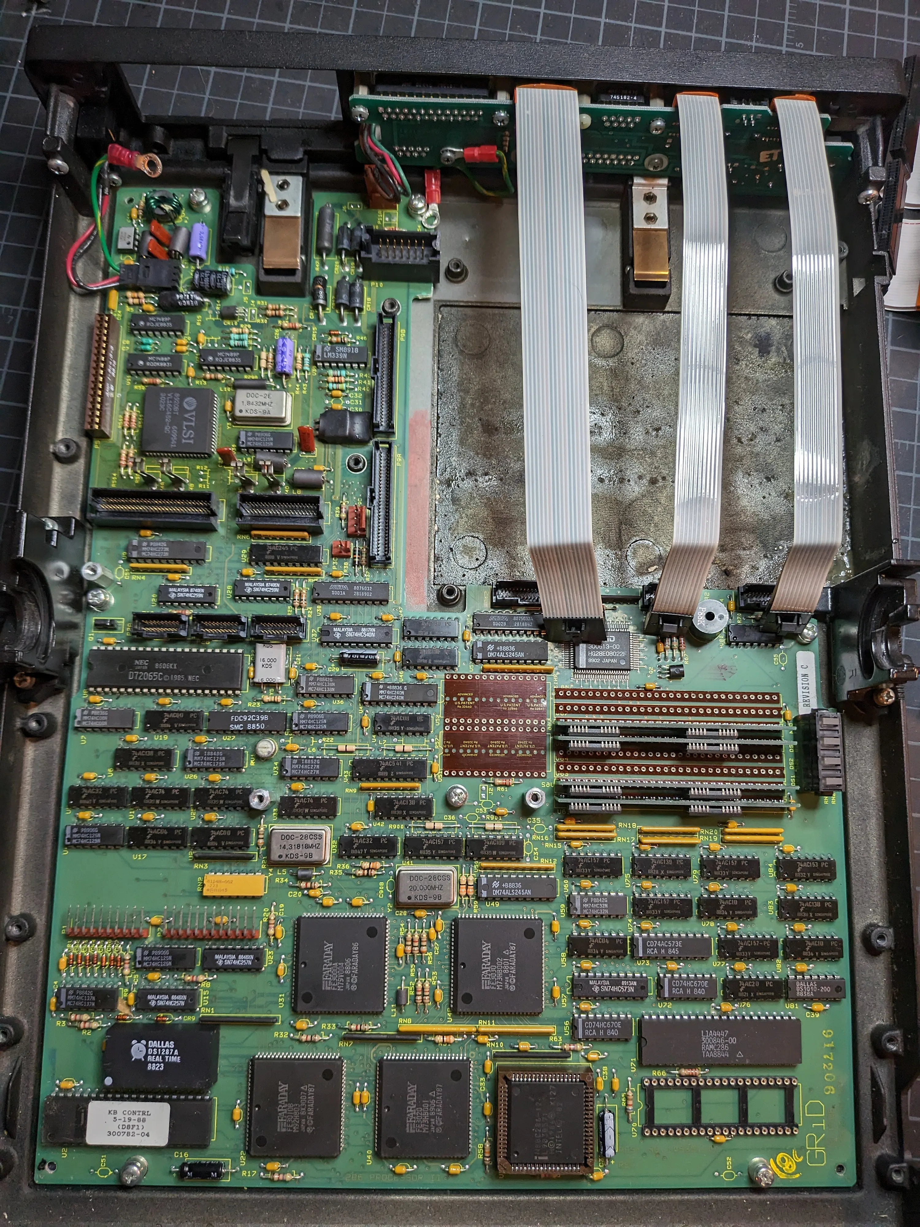 Motherboard with potted Dallas RTC module
